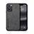 Soft Luxury Leather Snap On Case Cover DY1 for Oppo Reno7 5G Black