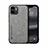 Soft Luxury Leather Snap On Case Cover DY1 for Xiaomi Redmi A1 Gray