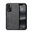 Soft Luxury Leather Snap On Case Cover DY1 for Xiaomi Redmi Note 11 Pro+ Plus 5G Black