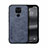 Soft Luxury Leather Snap On Case Cover DY1 for Xiaomi Redmi Note 9 Blue