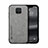 Soft Luxury Leather Snap On Case Cover DY1 for Xiaomi Redmi Note 9 Pro Gray