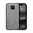 Soft Luxury Leather Snap On Case Cover DY1 for Xiaomi Redmi Note 9 Pro Max Gray