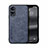 Soft Luxury Leather Snap On Case Cover DY2 for Oppo A58x 5G Blue