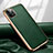 Soft Luxury Leather Snap On Case Cover for Apple iPhone 12 Pro Green