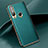 Soft Luxury Leather Snap On Case Cover for Huawei Enjoy 10 Plus Green