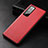 Soft Luxury Leather Snap On Case Cover for Huawei Enjoy 20 Pro 5G Red