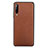 Soft Luxury Leather Snap On Case Cover for Huawei Honor 9X Pro Brown