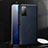 Soft Luxury Leather Snap On Case Cover for Huawei Honor X10 5G Blue