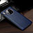 Soft Luxury Leather Snap On Case Cover for Huawei Mate 30 Blue