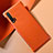 Soft Luxury Leather Snap On Case Cover for Huawei Nova 6 5G Orange