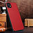 Soft Luxury Leather Snap On Case Cover for Nothing Phone 1 Red