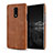 Soft Luxury Leather Snap On Case Cover for OnePlus 7 Orange