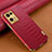 Soft Luxury Leather Snap On Case Cover for Oppo F21 Pro 4G Red