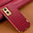 Soft Luxury Leather Snap On Case Cover for Oppo F21s Pro 5G Red