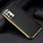 Soft Luxury Leather Snap On Case Cover for Oppo Reno5 5G Black