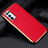 Soft Luxury Leather Snap On Case Cover for Oppo Reno5 Pro 5G Red