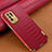 Soft Luxury Leather Snap On Case Cover for Oppo Reno5 Z 5G Red