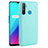 Soft Luxury Leather Snap On Case Cover for Realme C3 Sky Blue