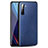 Soft Luxury Leather Snap On Case Cover for Realme XT Blue