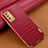 Soft Luxury Leather Snap On Case Cover for Samsung Galaxy M02s Red