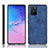 Soft Luxury Leather Snap On Case Cover for Samsung Galaxy S10 Lite Blue
