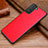 Soft Luxury Leather Snap On Case Cover for Samsung Galaxy S21 5G Red
