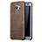 Soft Luxury Leather Snap On Case Cover for Samsung Galaxy S7 Edge G935F Brown