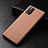 Soft Luxury Leather Snap On Case Cover for Vivo V20 Pro 5G Brown