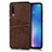 Soft Luxury Leather Snap On Case Cover for Xiaomi Mi 9 Brown