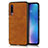 Soft Luxury Leather Snap On Case Cover for Xiaomi Mi 9 Lite Orange