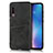 Soft Luxury Leather Snap On Case Cover for Xiaomi Mi A3 Lite Black