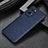 Soft Luxury Leather Snap On Case Cover GS2 for Oppo Reno7 Pro 5G Blue