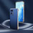 Soft Luxury Leather Snap On Case Cover GS4 for Oppo Reno7 Pro 5G Blue
