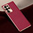 Soft Luxury Leather Snap On Case Cover H01 for Samsung Galaxy S21 Ultra 5G Red