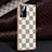 Soft Luxury Leather Snap On Case Cover JB1 for Oppo Reno6 Pro 5G India White