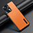 Soft Luxury Leather Snap On Case Cover JB1 for Oppo Reno9 5G Orange