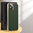 Soft Luxury Leather Snap On Case Cover JB2 for Apple iPhone 13 Pro Max Green