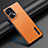 Soft Luxury Leather Snap On Case Cover JB4 for Oppo Find X5 5G Orange