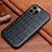 Soft Luxury Leather Snap On Case Cover L01 for Apple iPhone 13 Pro Black