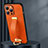 Soft Luxury Leather Snap On Case Cover LD1 for Apple iPhone 14 Pro Max Orange