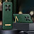 Soft Luxury Leather Snap On Case Cover LD1 for Huawei Mate 40 Green