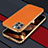 Soft Luxury Leather Snap On Case Cover LD3 for Apple iPhone 14 Pro Orange