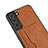 Soft Luxury Leather Snap On Case Cover M03T for Samsung Galaxy S22 5G