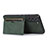 Soft Luxury Leather Snap On Case Cover M04T for Samsung Galaxy S21 5G Green