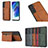 Soft Luxury Leather Snap On Case Cover M04T for Samsung Galaxy S22 5G