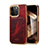 Soft Luxury Leather Snap On Case Cover MT2 for Apple iPhone 15 Pro Red