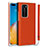 Soft Luxury Leather Snap On Case Cover N01 for Huawei P40 Pro Orange