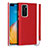 Soft Luxury Leather Snap On Case Cover N01 for Huawei P40 Red