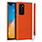 Soft Luxury Leather Snap On Case Cover N02 for Huawei P40 Orange