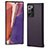Soft Luxury Leather Snap On Case Cover N02 for Samsung Galaxy Note 20 Ultra 5G Purple